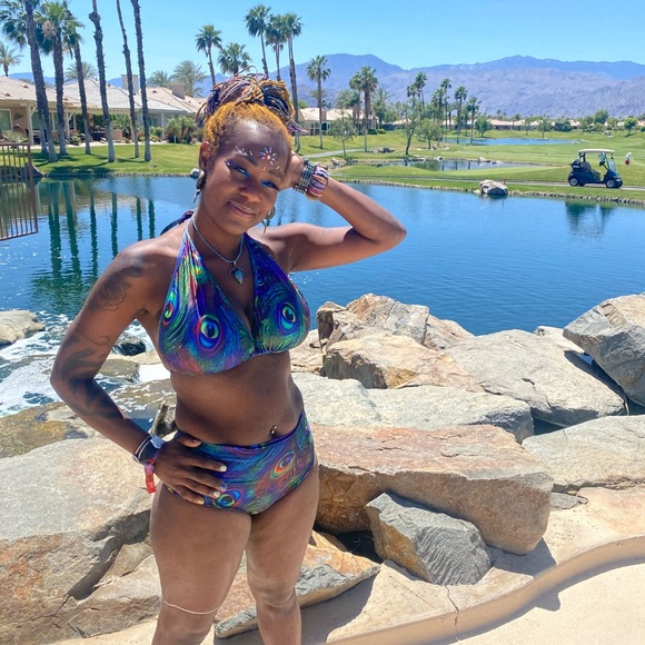 Peacock 3 piece festival set - Picture 5 of 15